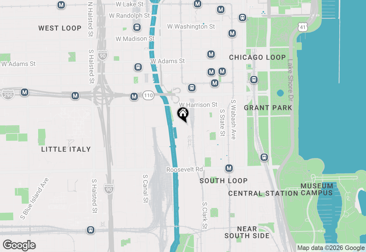 Map of 234 W Polk Street #3510, Chicago, IL 60607