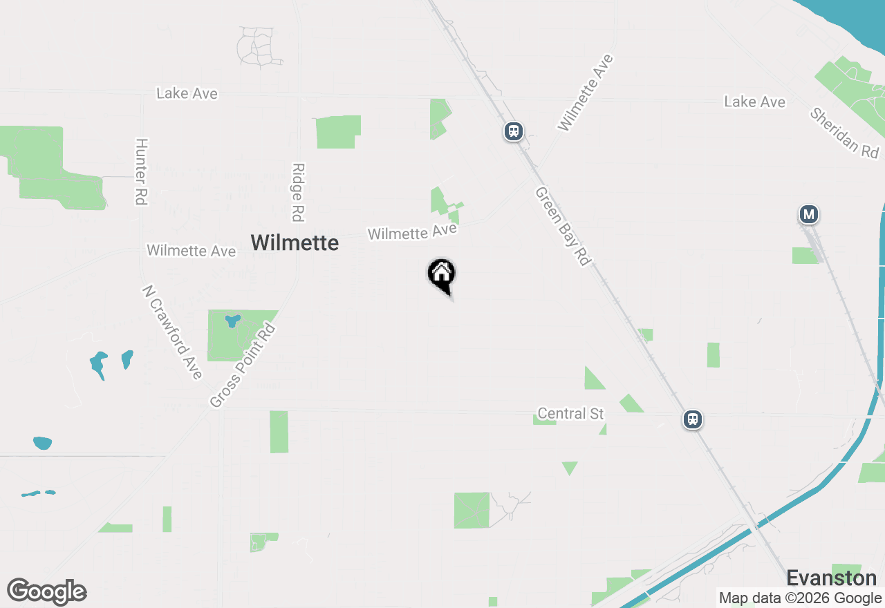 Map of 1420 Isabella Street, Wilmette, IL 60091