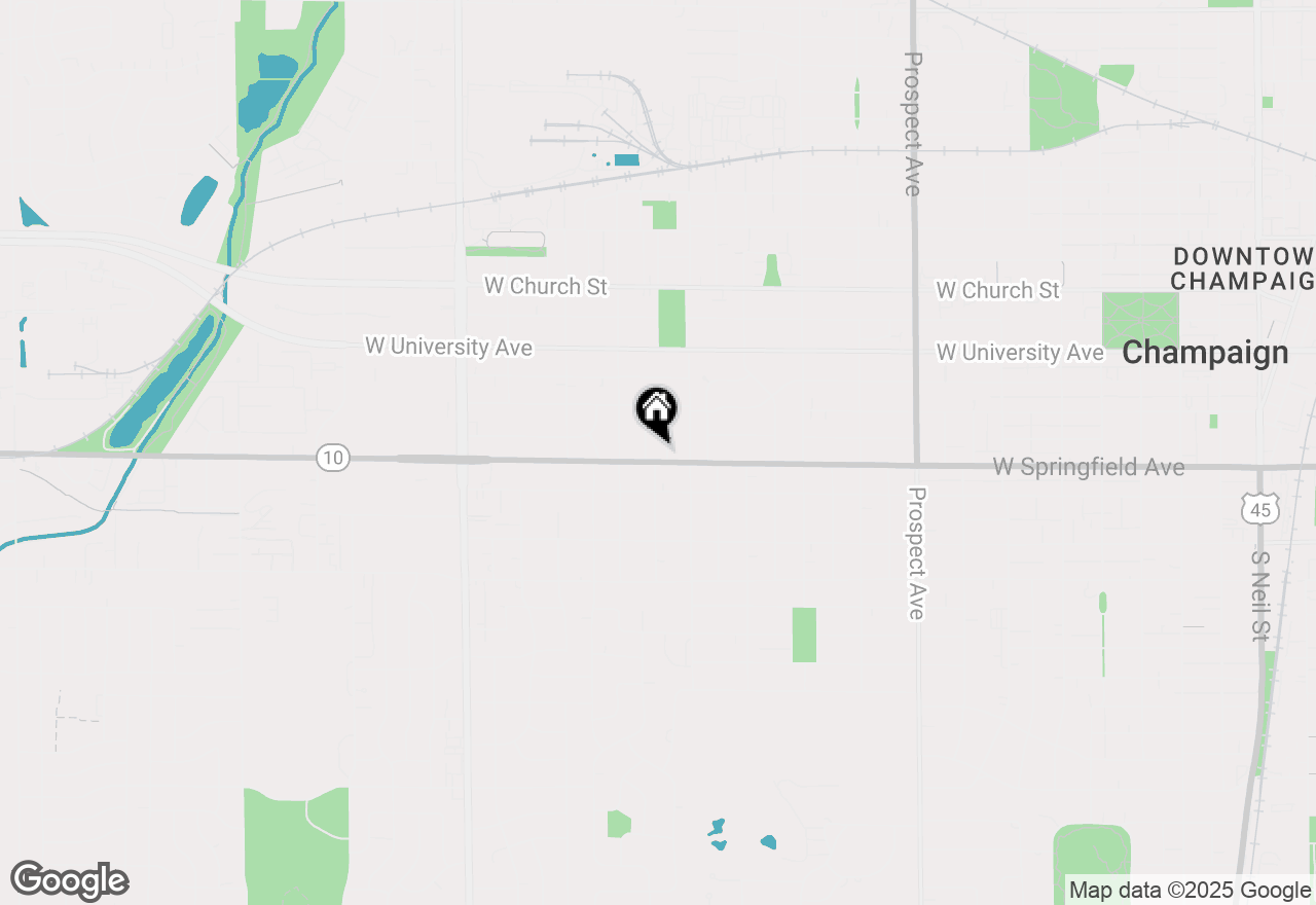 Map of 1310 W Springfield Avenue, Champaign, IL 61821