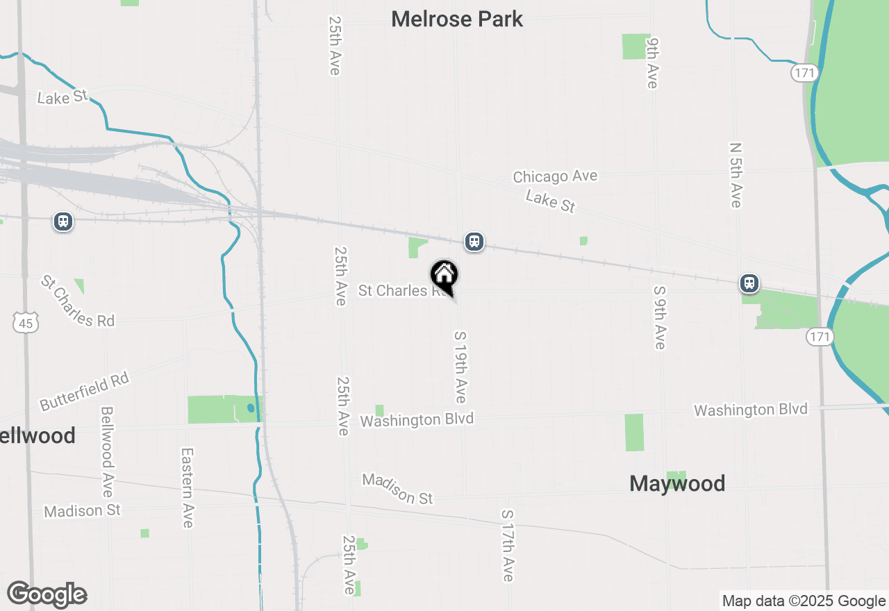 Map of 115 S 20th Avenue, Maywood, IL 60153