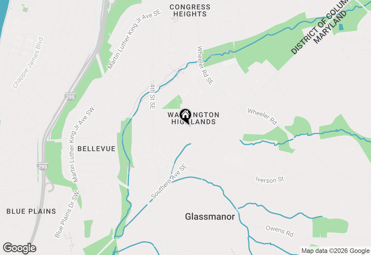 Map of 709 Brandywine Street Se #B1, Washington, DC 20032