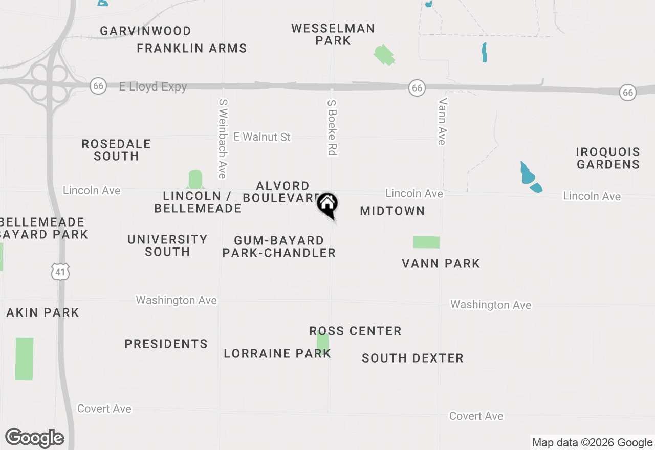 Map of 701 S Boeke Road, Evansville, IN 47714