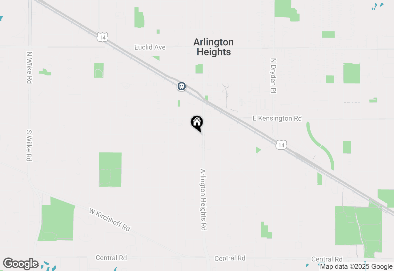 Map of 209 S Evergreen Avenue, Arlington Heights, IL 60005