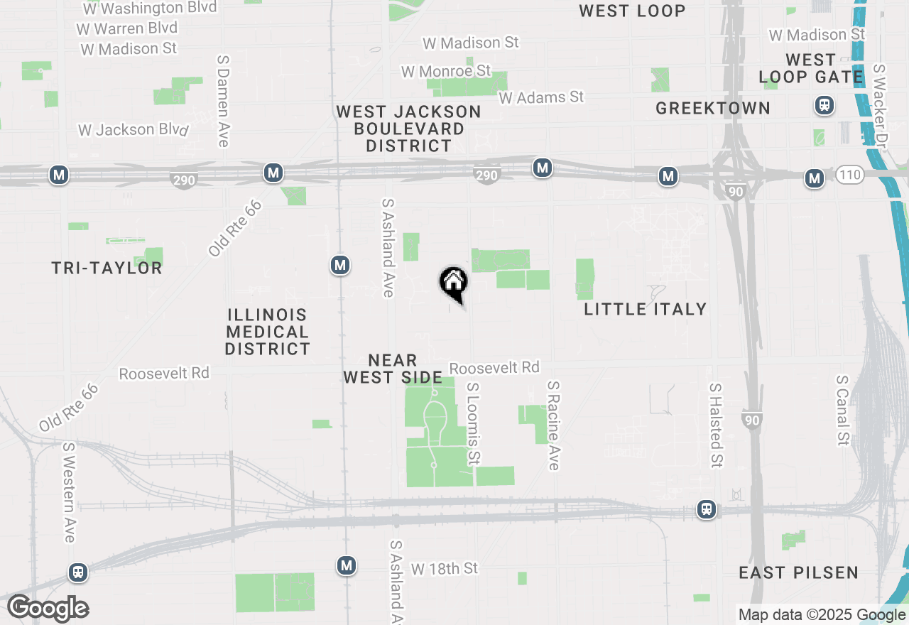 Map of 1440 W Taylor Street #1440, Chicago, IL 60607