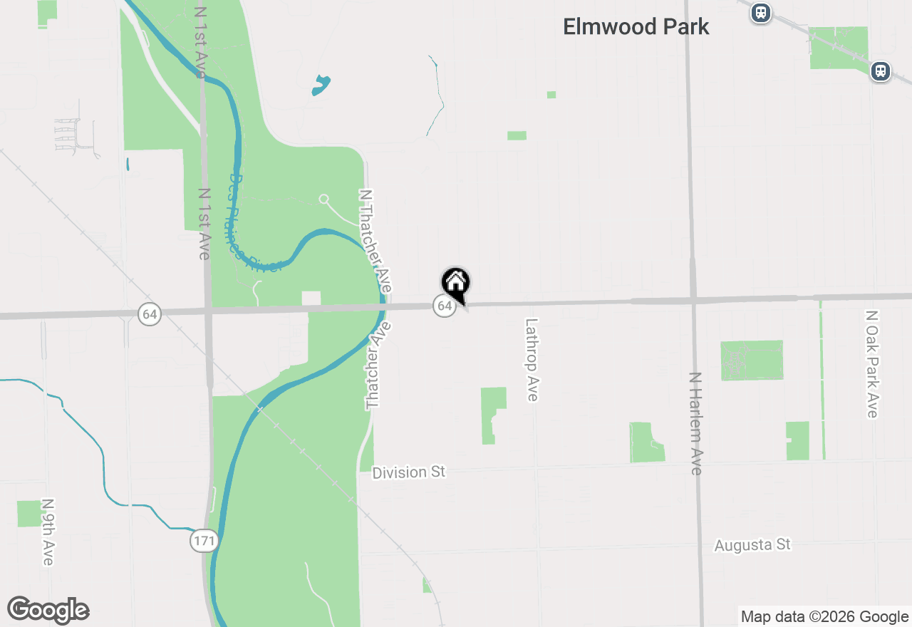 Map of 1539 Park Avenue #2N, River Forest, IL 60305