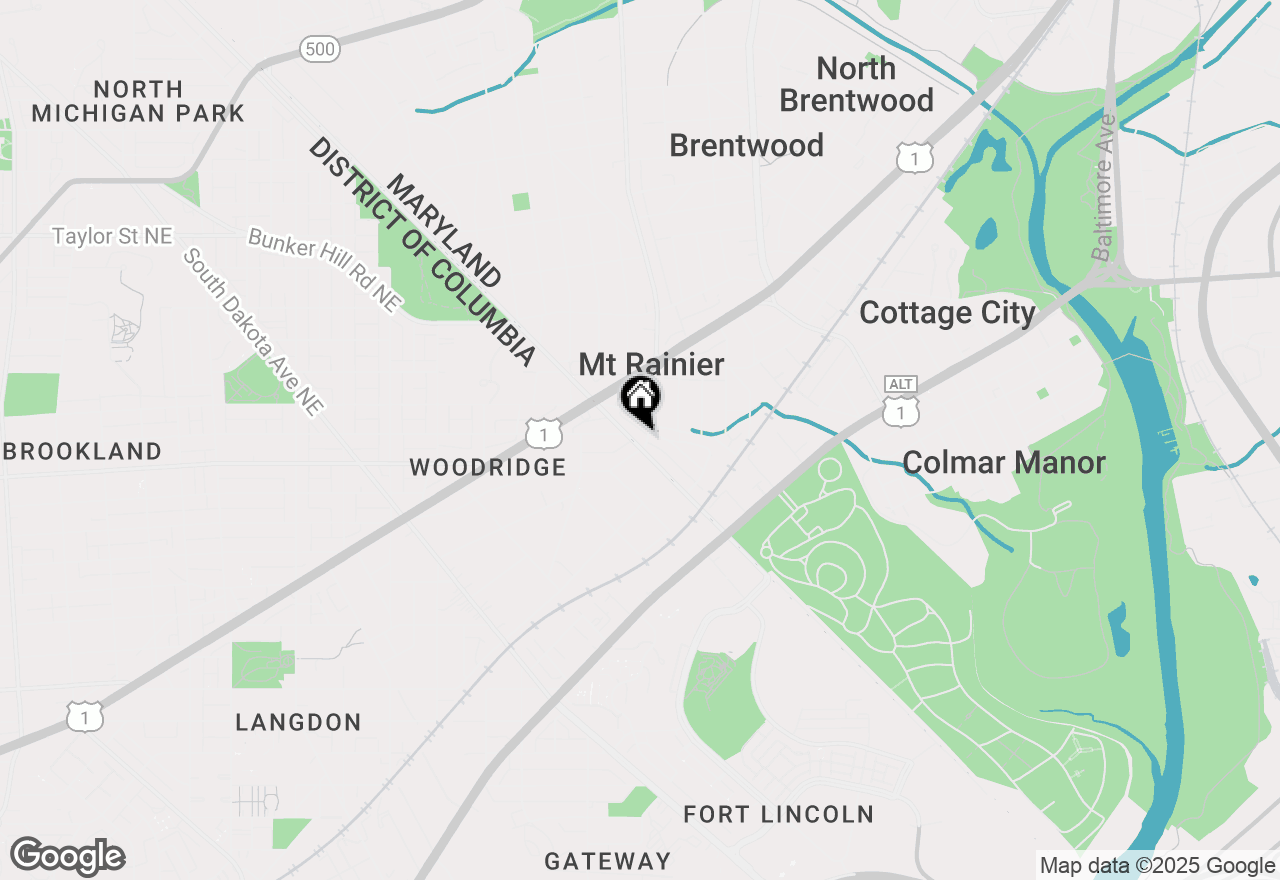 Map of 3605 Eastern Avenue, Mount Rainier, MD 20712