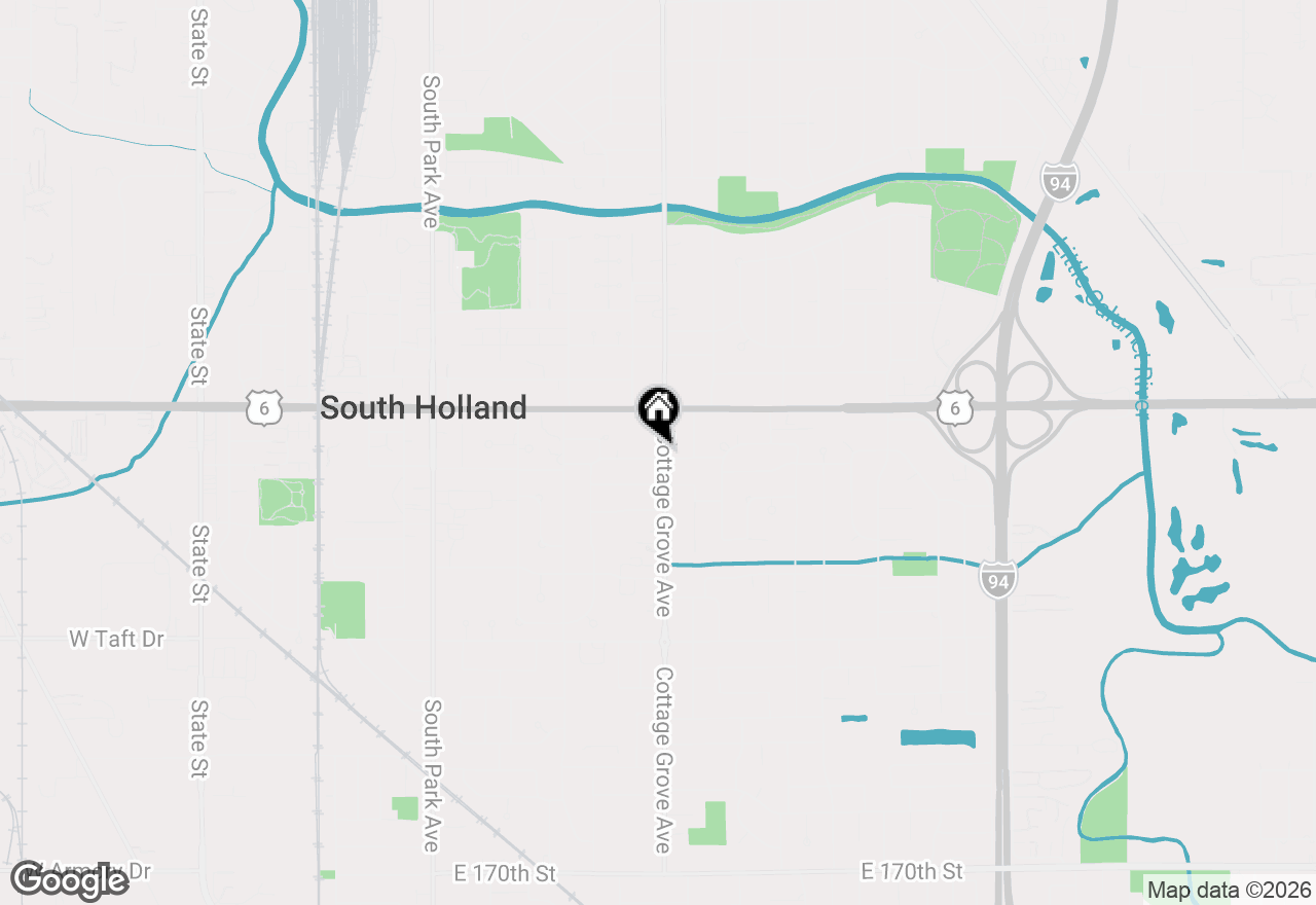 Map of 796 E 163rd Street, South Holland, IL 60473