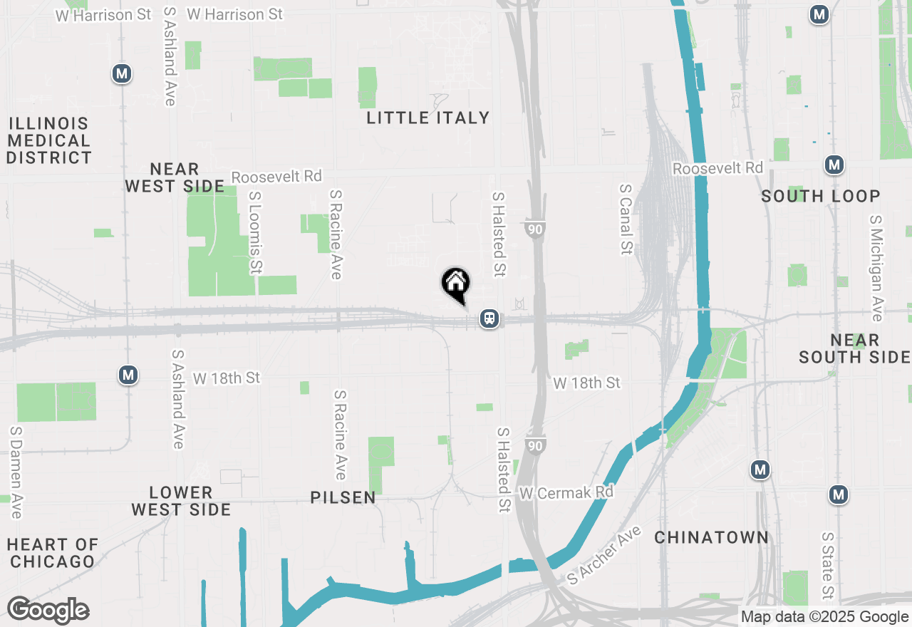 Map of 1525 S Sangamon Street #715, Chicago, IL 60608