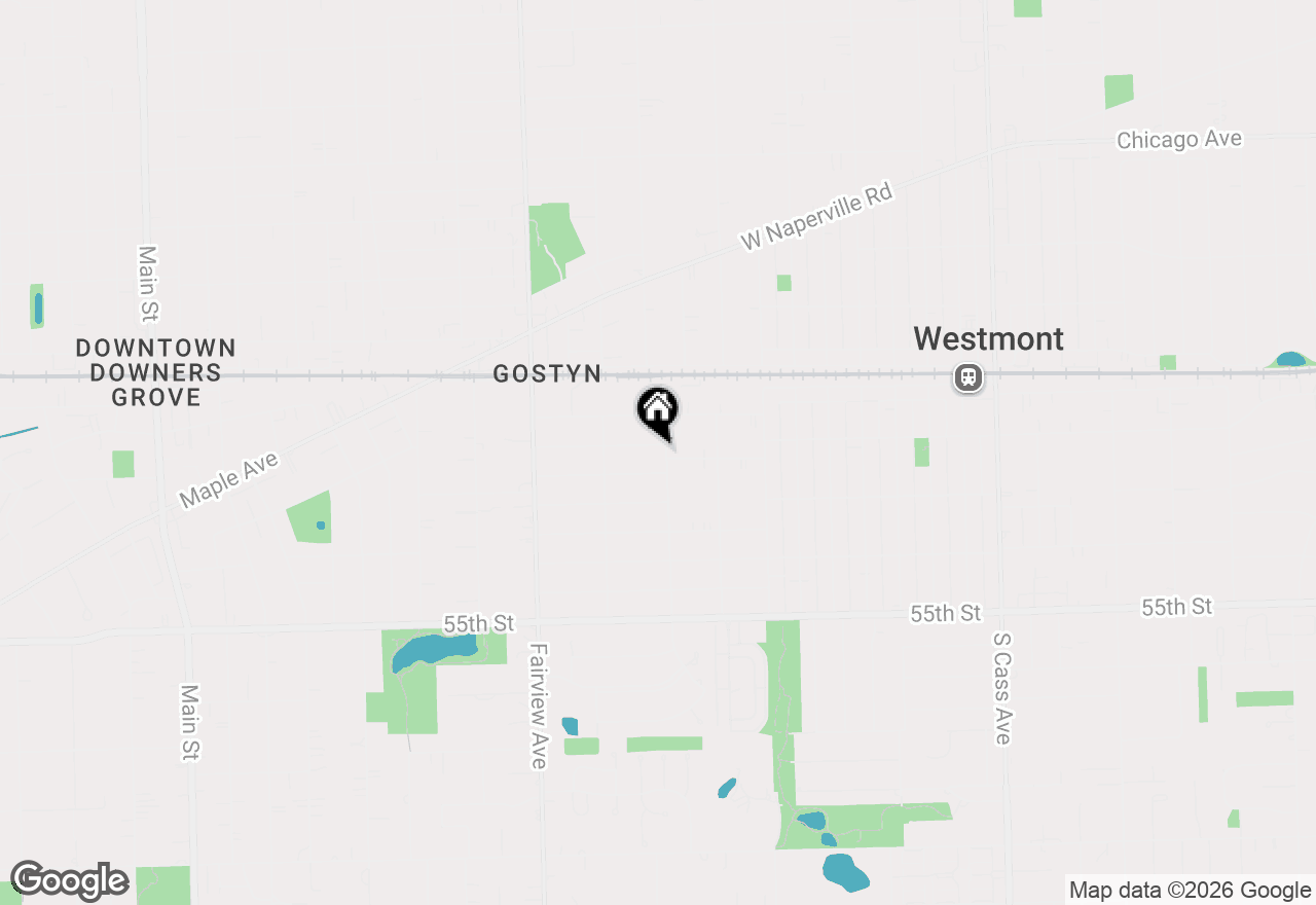 Map of 5204 Cumnor Road, Downers Grove, IL 60515