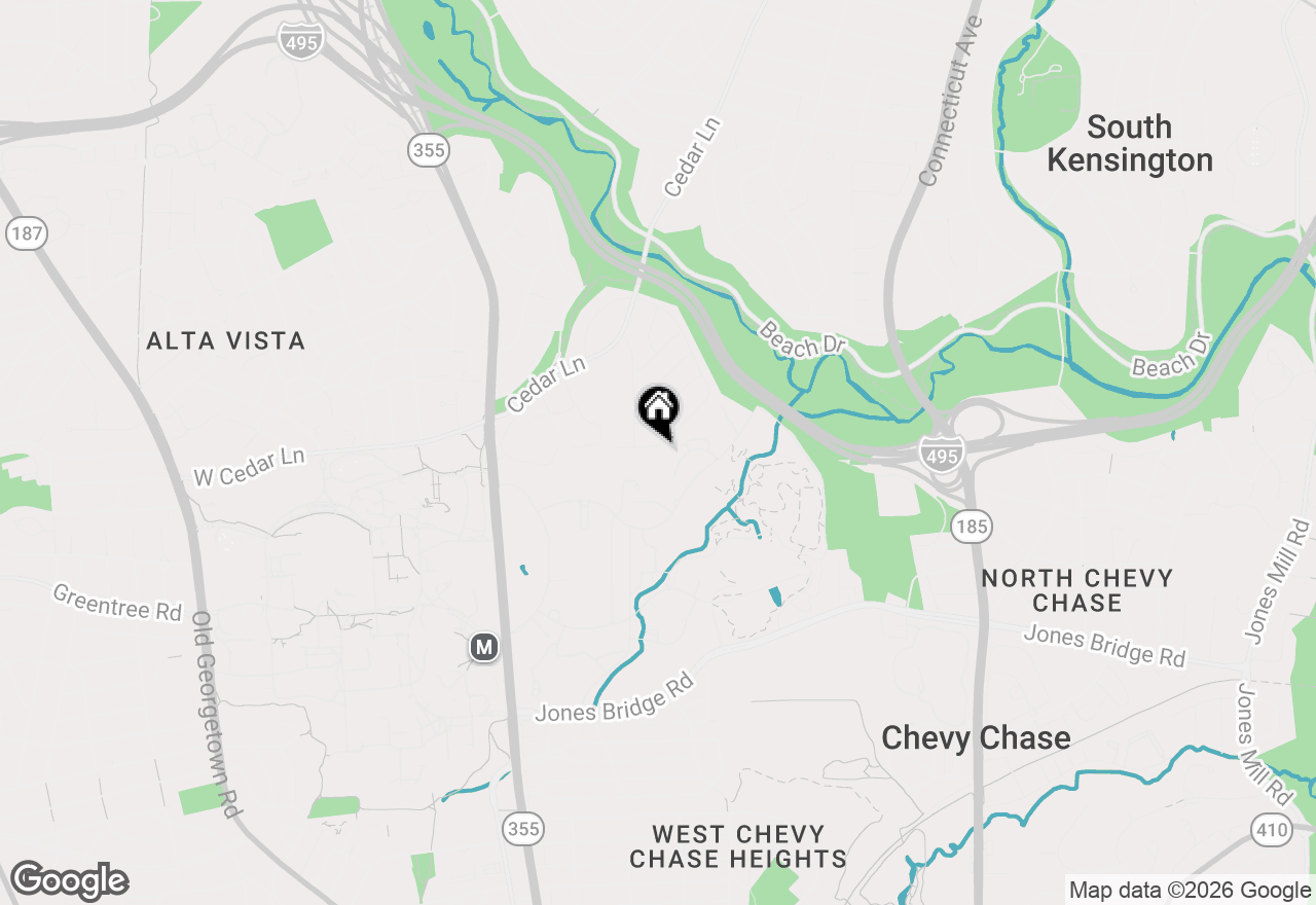 Map of 9211 E Parkhill Drive, Bethesda, MD 20814