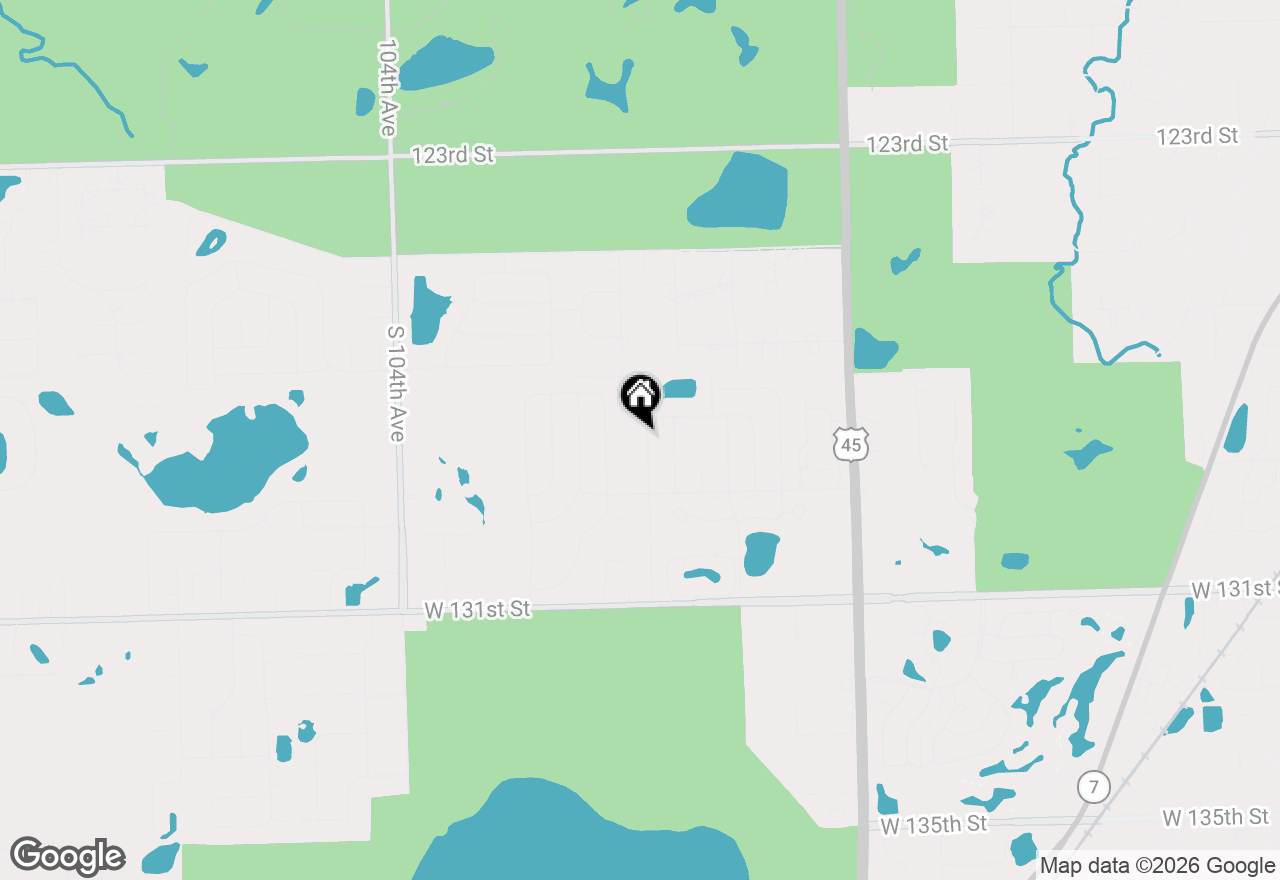 Map of 12816 S Parkside Drive, Palos Park, IL 60464