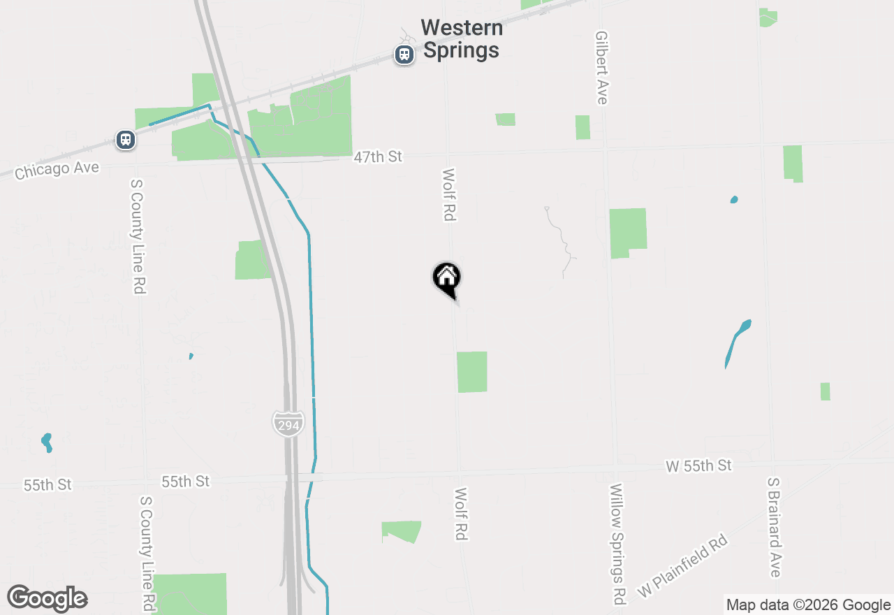 Map of 5040 Wolf Road, Western Springs, IL 60558