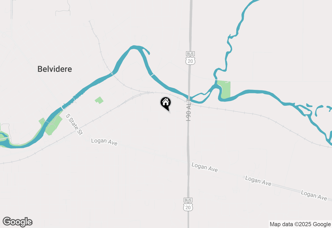 Map of 205 Beacon Drive, Belvidere, IL 61008