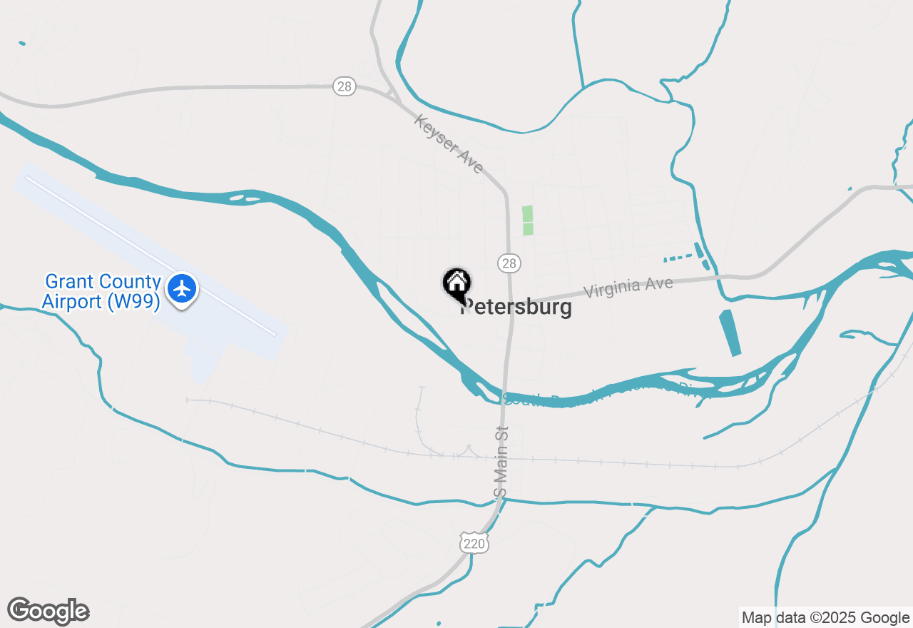 Map of 36 Water Street, Petersburg, WV 26847