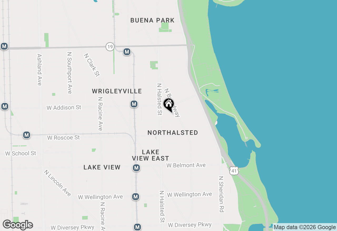 Map of 735 W Brompton Avenue #1E, Chicago, IL 60657