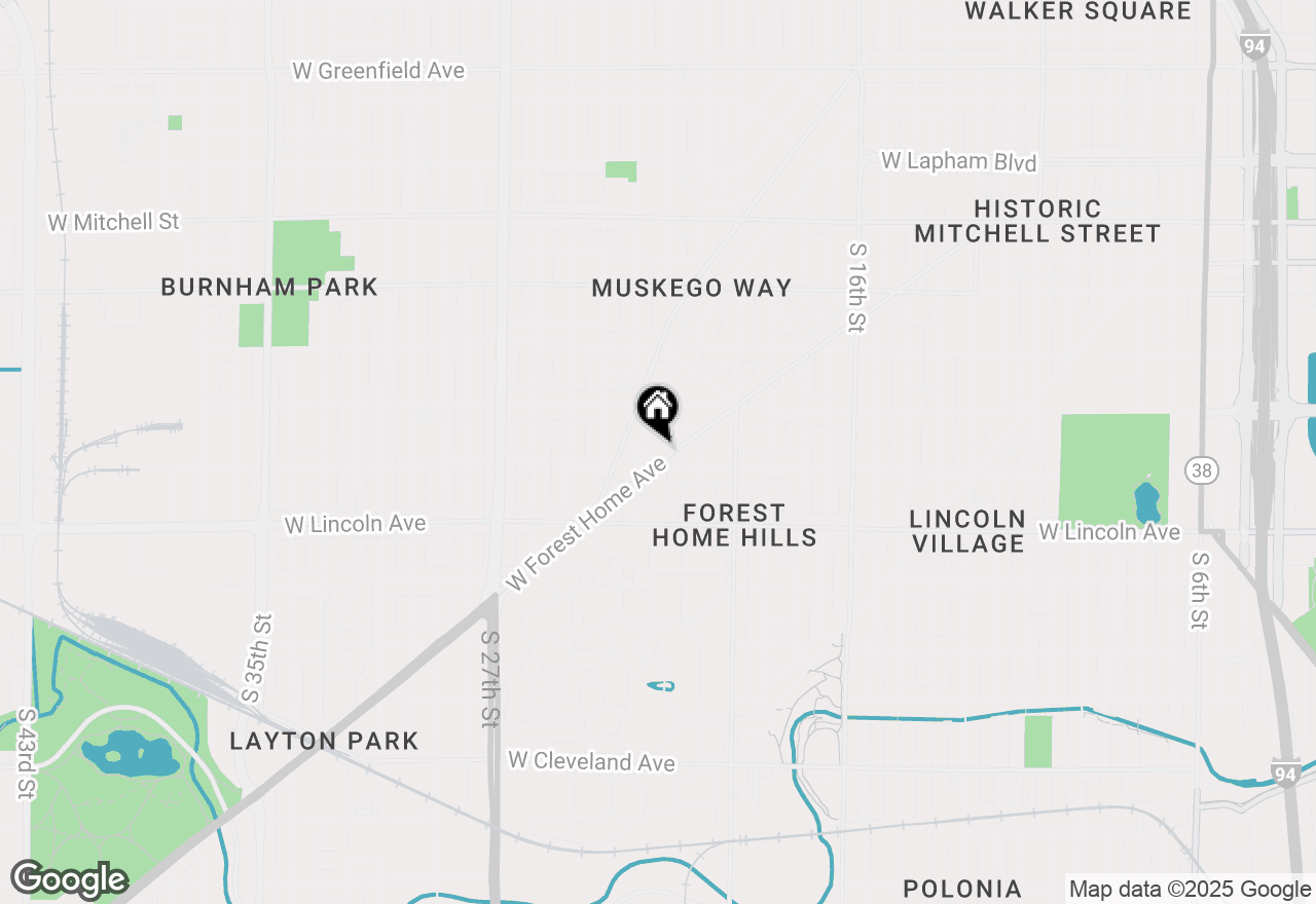 Map of 2154 W Forest Home Ave, Milwaukee, WI 53215