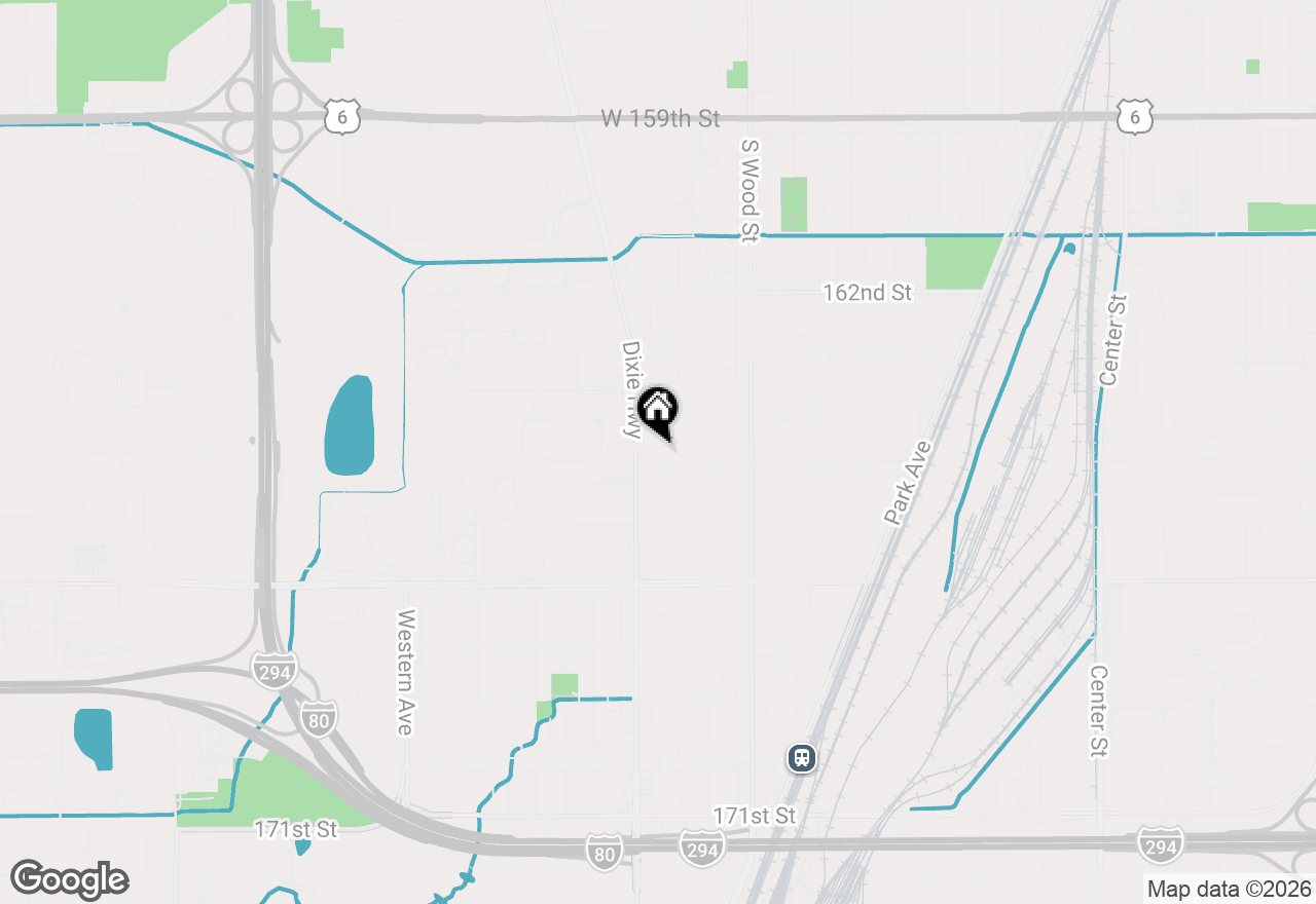 Map of 16448 Winchester Avenue, Markham, IL 60428