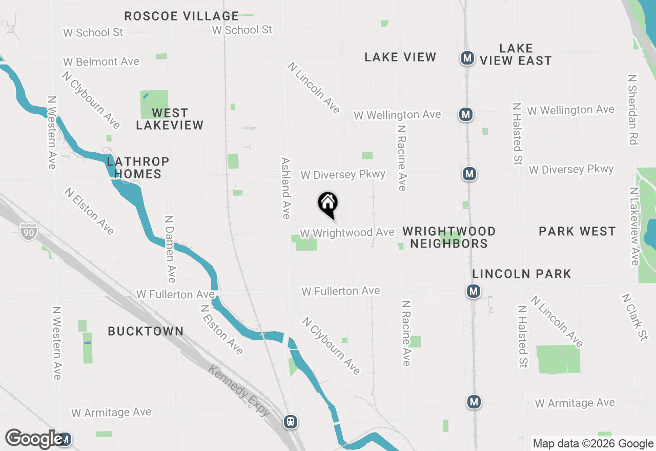 Map of 2609 N Greenview Avenue #A, Chicago, IL 60614