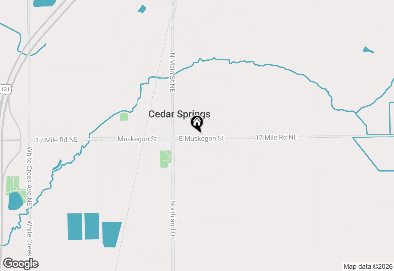 Map of 181 S Park Street, Cedar Springs, MI 49319