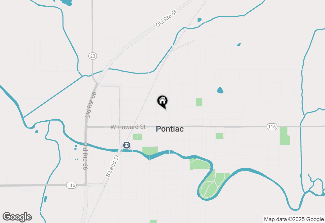 Map of 303 W Prairie Street, Pontiac, IL 61764