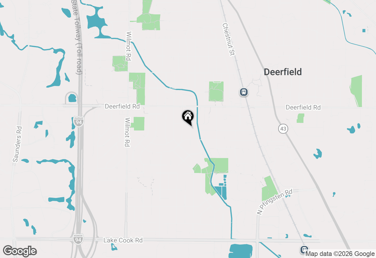 Map of 676 Deerpath Drive, Deerfield, IL 60015
