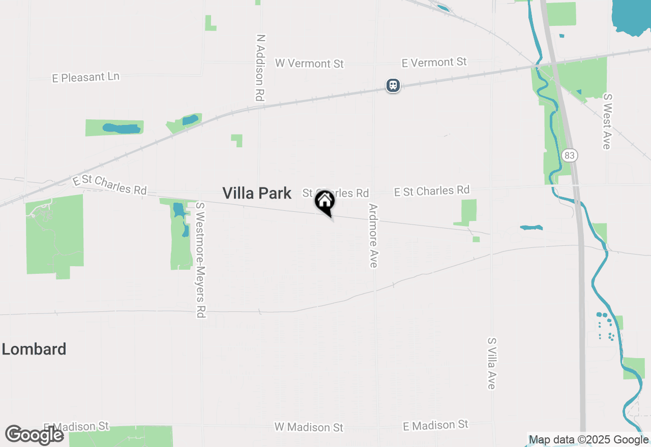 Map of 138 W Kenilworth Avenue, Villa Park, IL 60181
