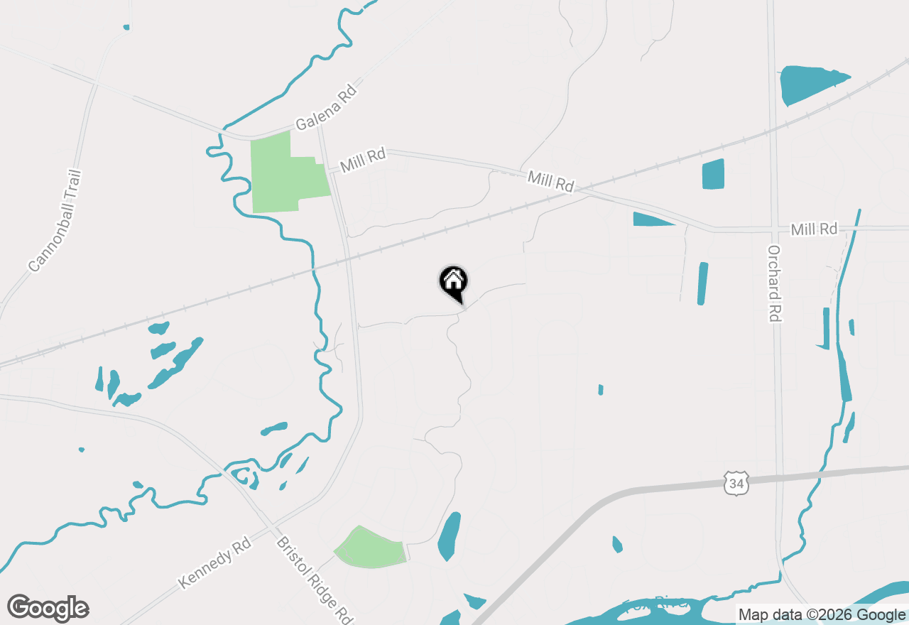 Map of 3199 Grande Trail, Yorkville, IL 60560