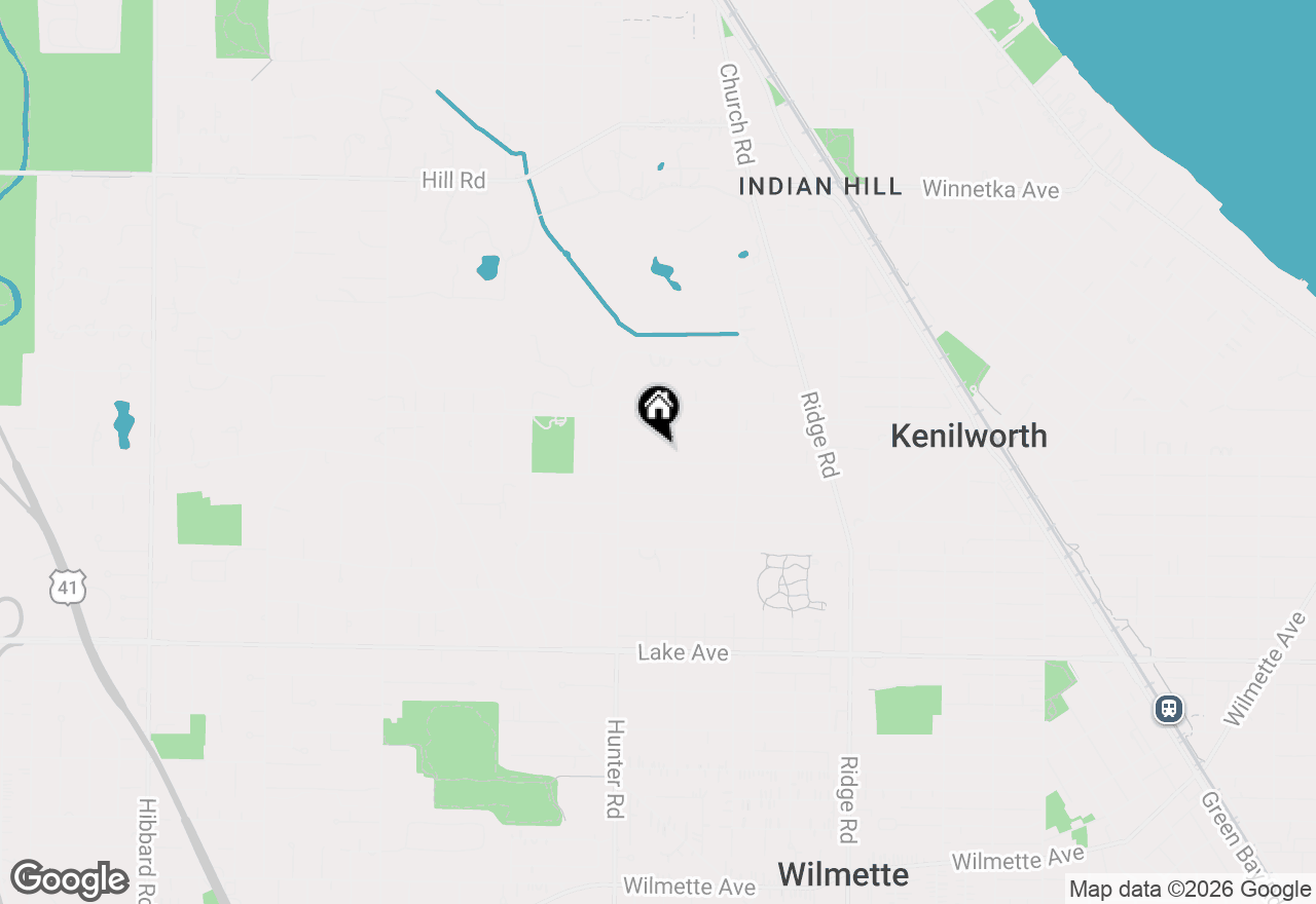 Map of 2214 Chestnut Avenue, Wilmette, IL 60091