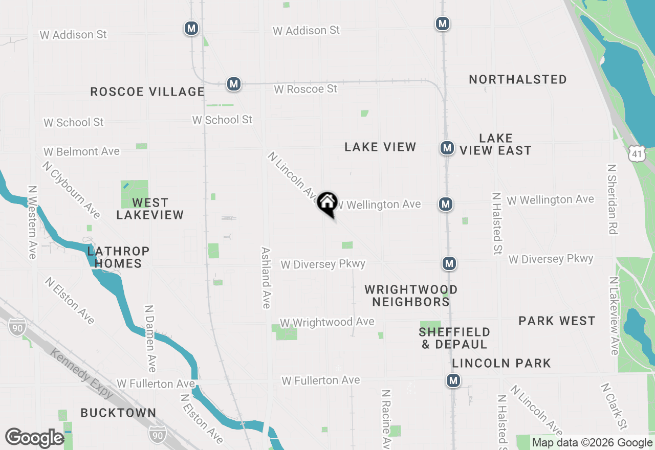 Map of 2919 N Southport Avenue #4, Chicago, IL 60657