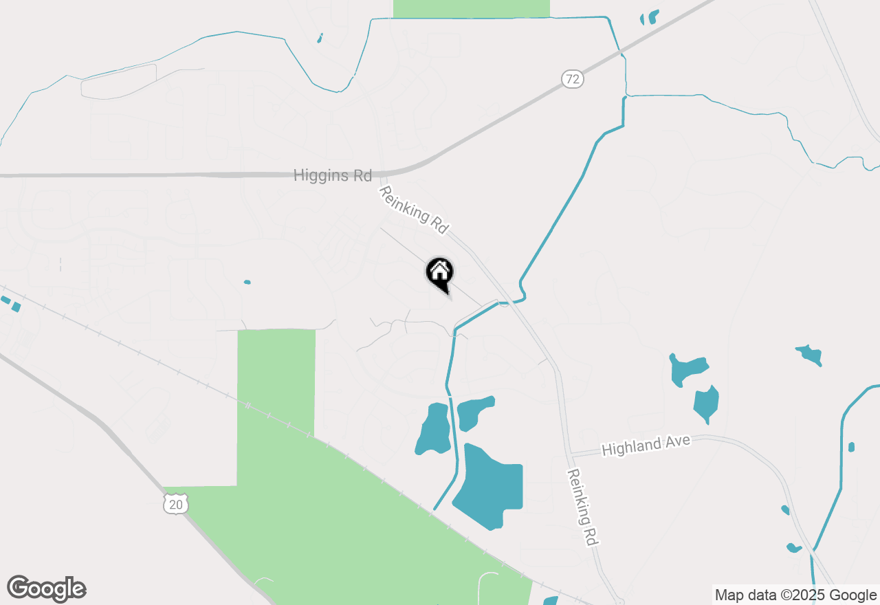 Map of 1031 Larkspur Court, Pingree Grove, IL 60140