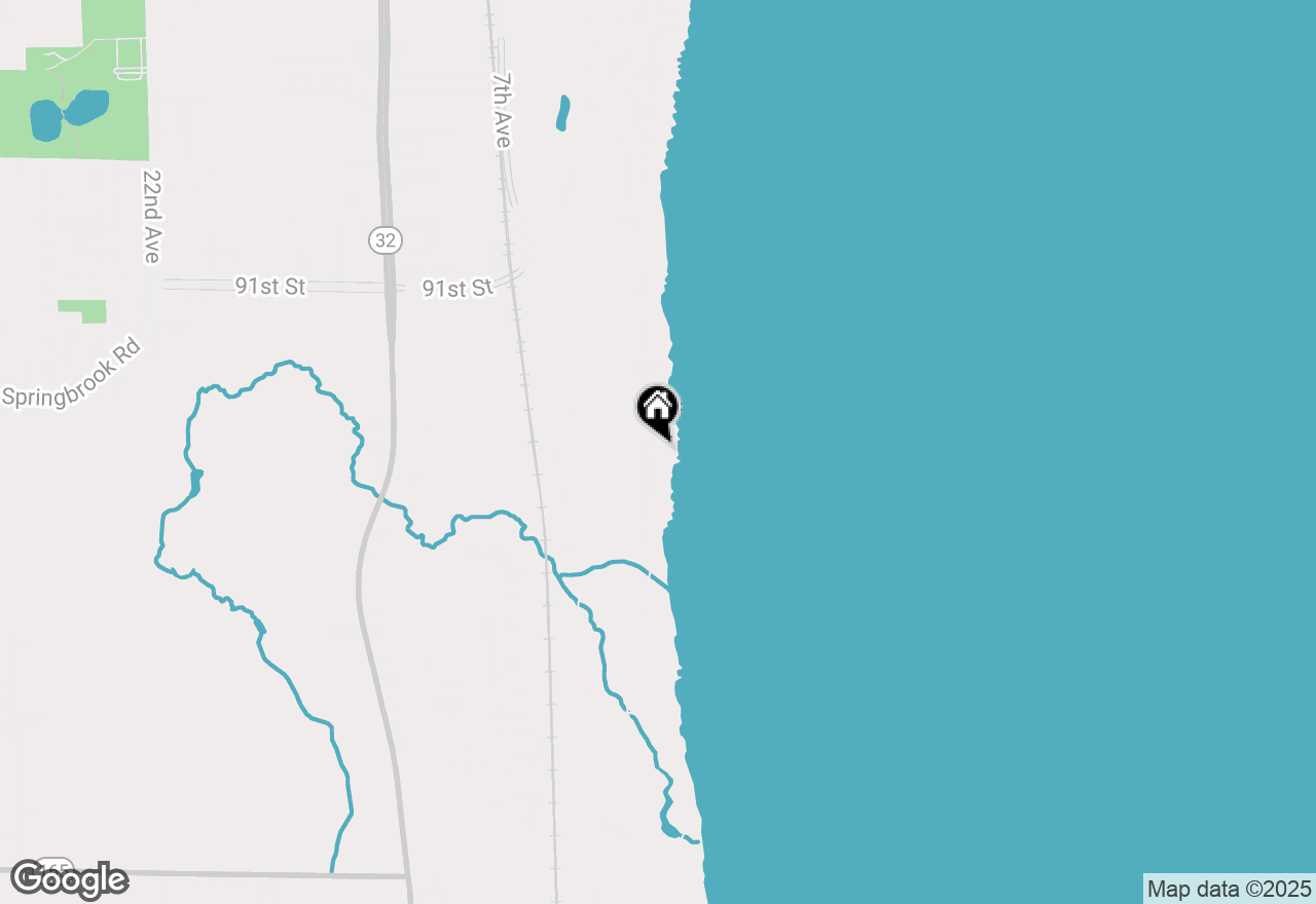 Map of 9411 Lakeshore Dr, Pleasant Prairie, WI 53158