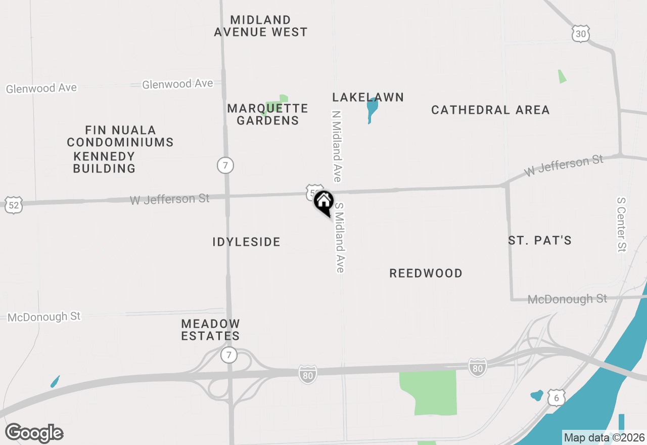 Map of 1504 Woodbridge Road #1A, Joliet, IL 60436