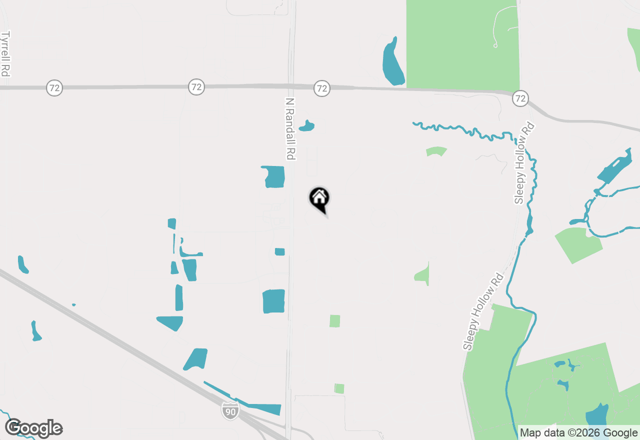 Map of 616 Joy Lane, Sleepy Hollow, IL 60118