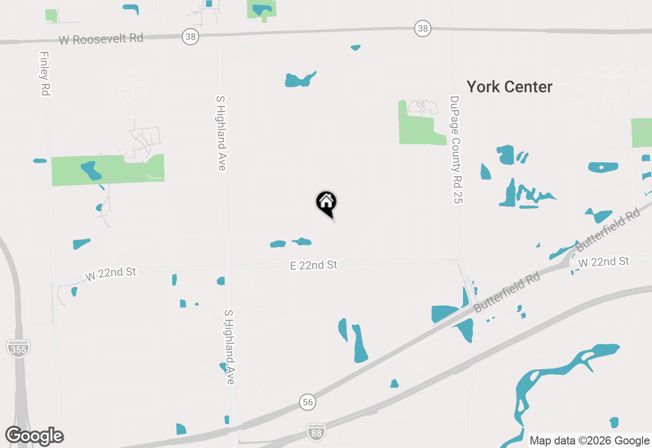 Map of 526 Rosebud Dr South Drive, Lombard, IL 60148