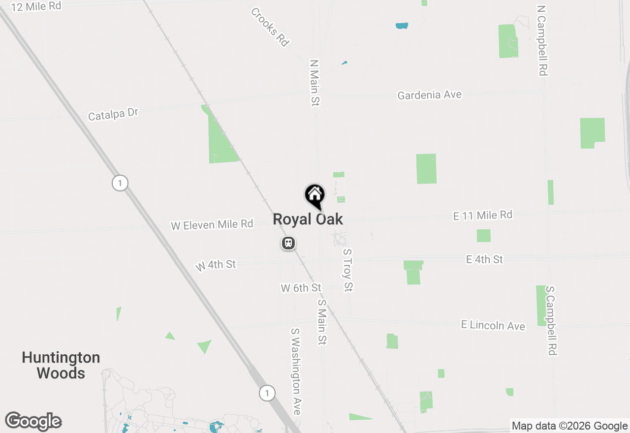 Map of 111 N Main Street #306, Royal Oak, MI 48067