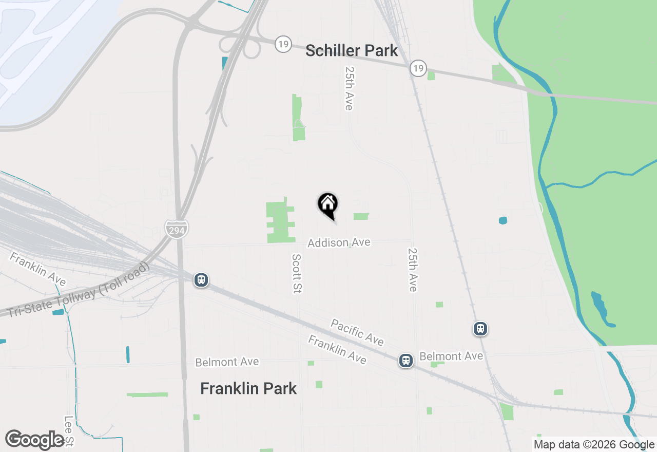Map of 3631 Elder Lane, Franklin Park, IL 60131