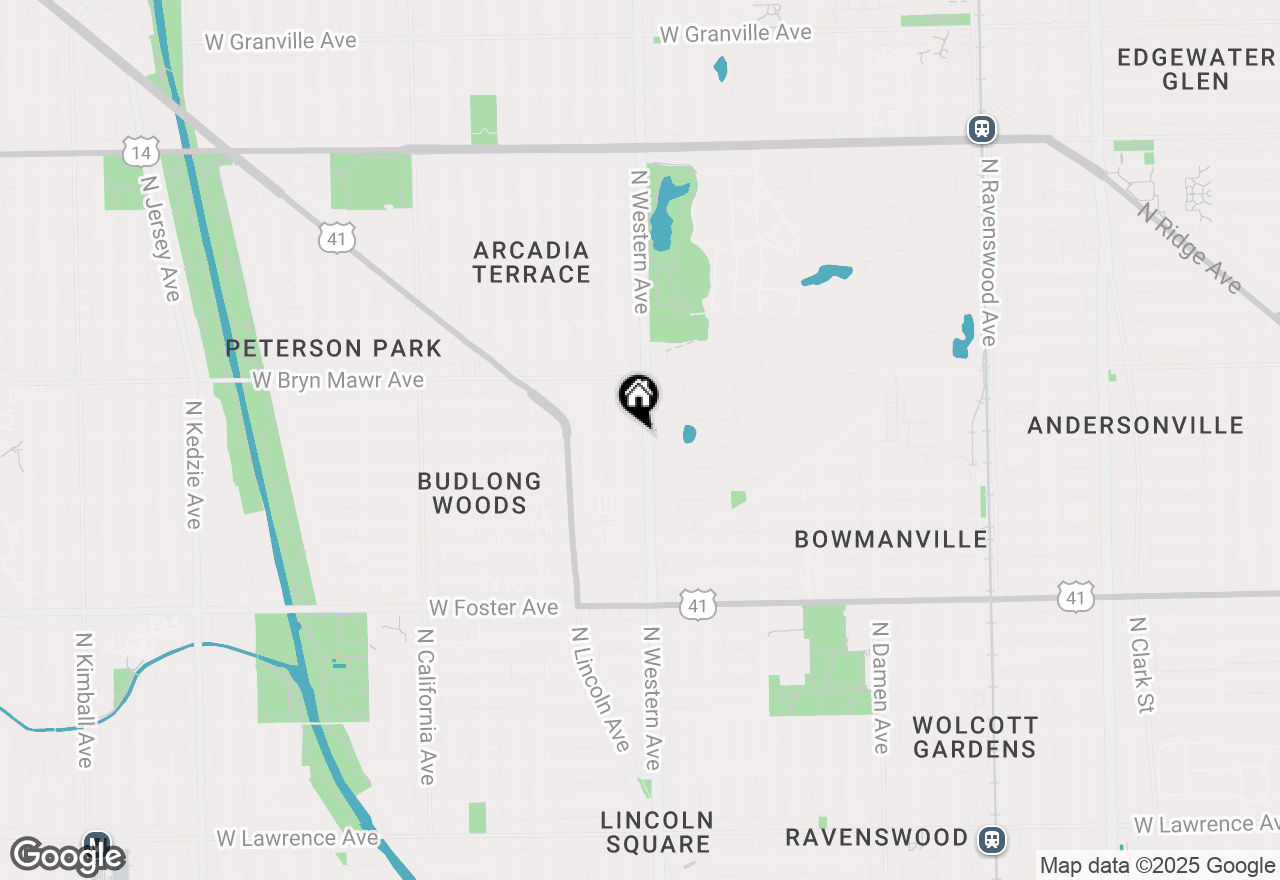 Map of 2409 W Catalpa Avenue #307, Chicago, IL 60625