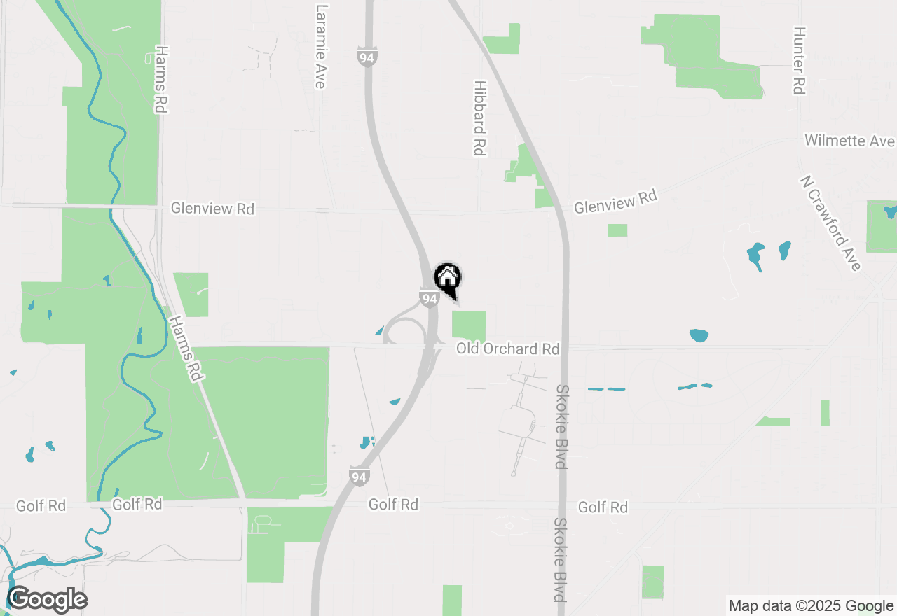 Map of 10059 Frontage Road #F, Skokie, IL 60077