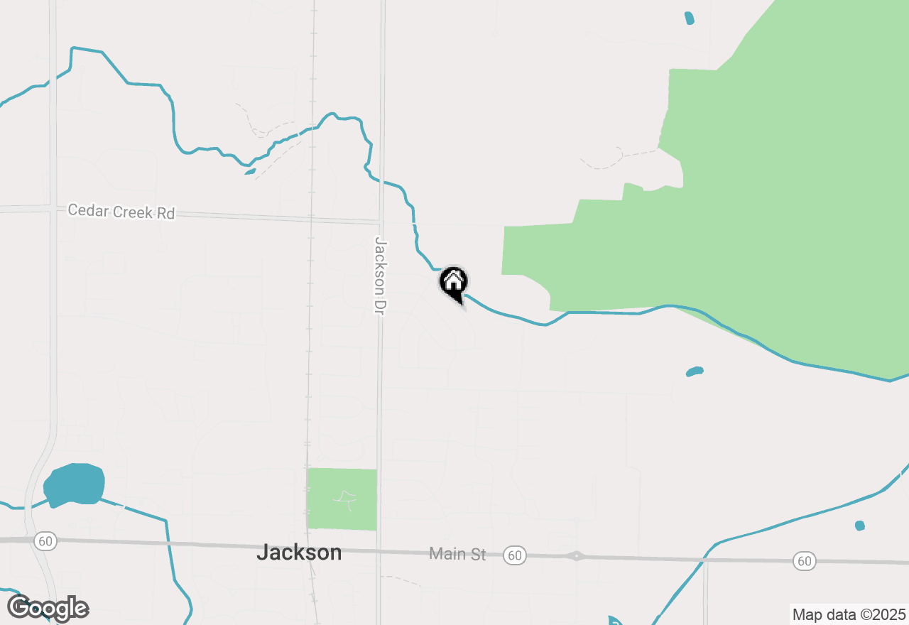 Map of N173W20023 Creekside Dr, Jackson, WI 53037