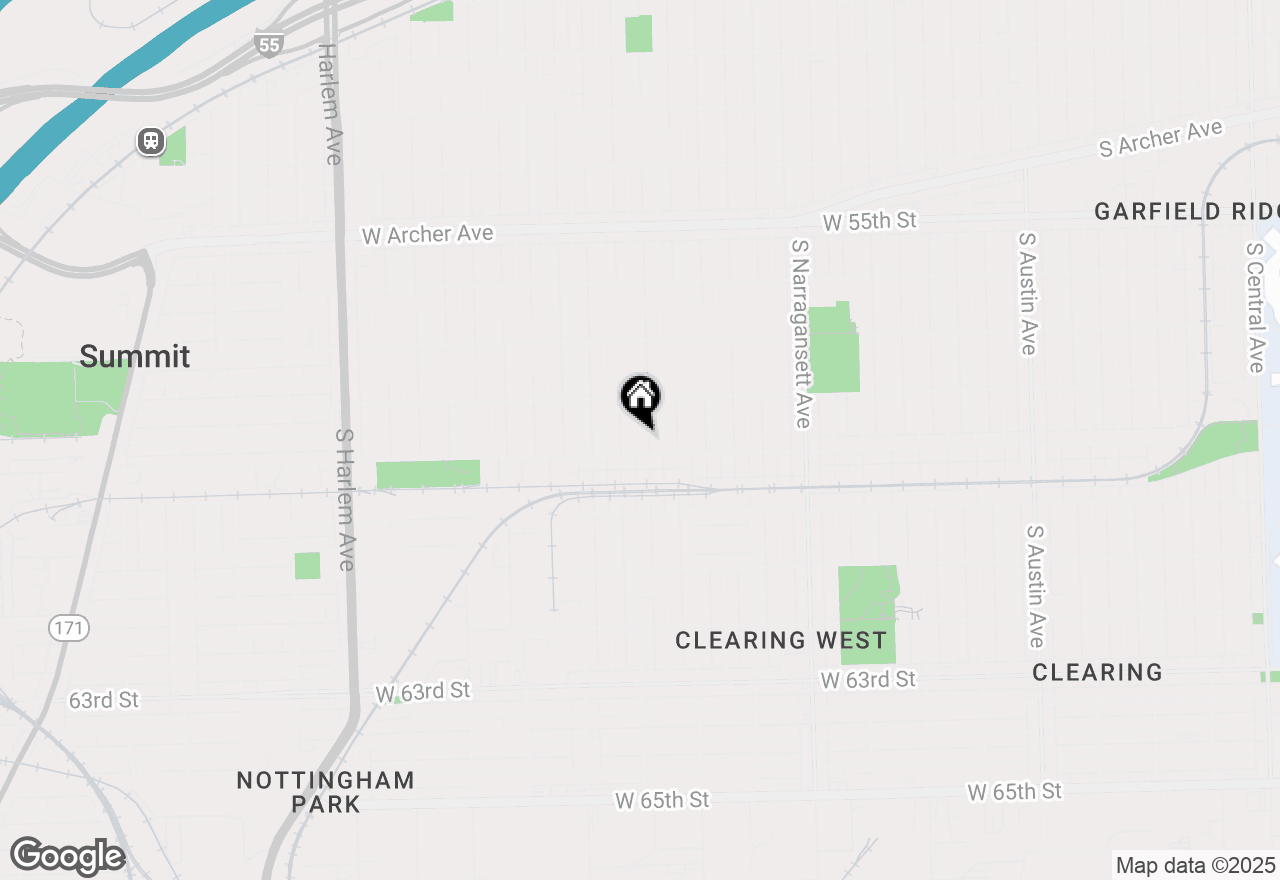 Map of 5847 S Normandy Avenue, Chicago, IL 60638