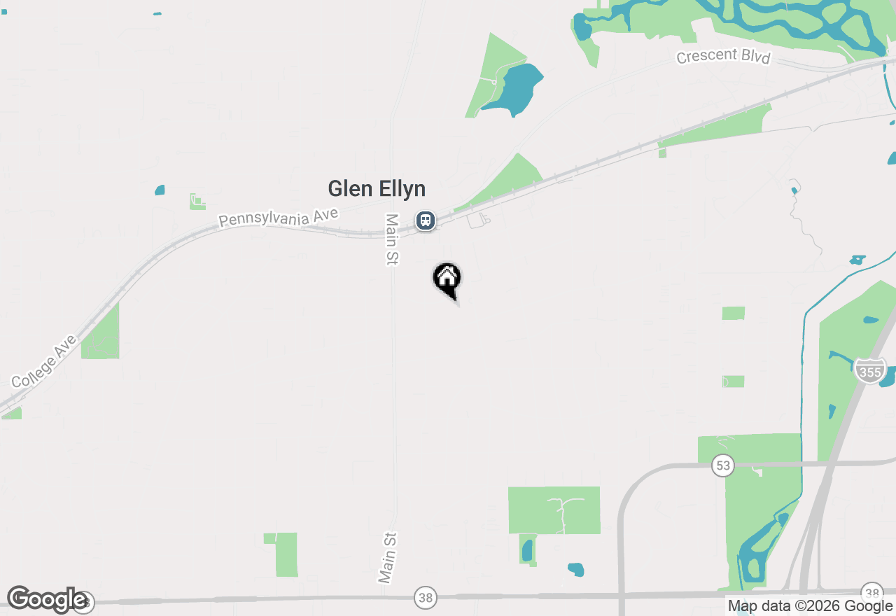 Map of 583 Phillips Avenue, Glen Ellyn, IL 60137