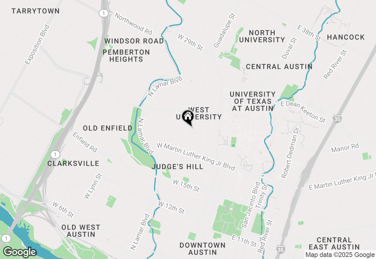 Map of 715 W 22 1/2 St #201, Austin, TX 78705