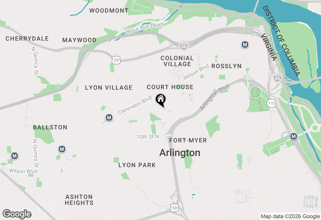 Map of 1276 N Wayne Street #1211, Arlington, VA 22201