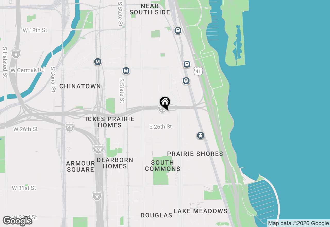 Map of 317 E 25th Street #3E, Chicago, IL 60616