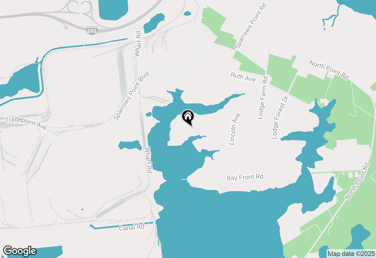 Map of 7224 Hughes Avenue, Baltimore, MD 21219