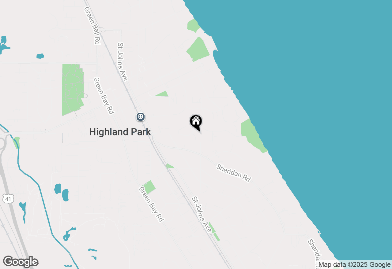 Map of (Address confidential), Highland Park, Illinois 60035