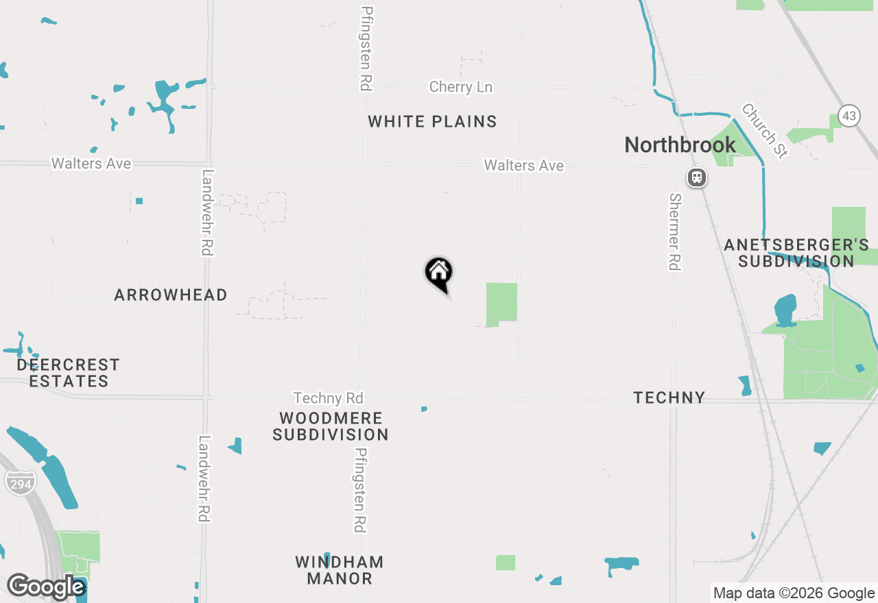 Map of 1727 Ellendale Drive, Northbrook, IL 60062