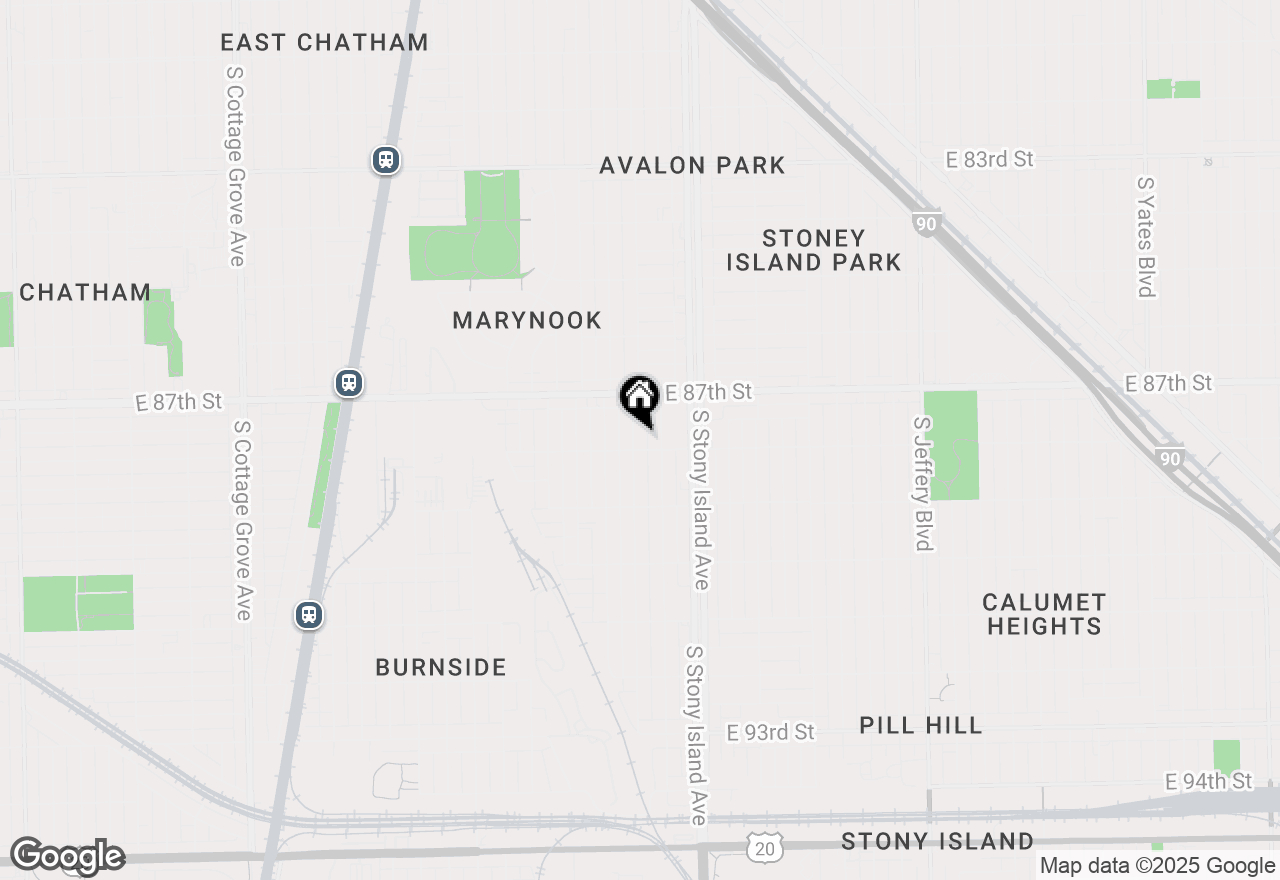 Map of 8751 S Blackstone Avenue, Chicago, IL 60619
