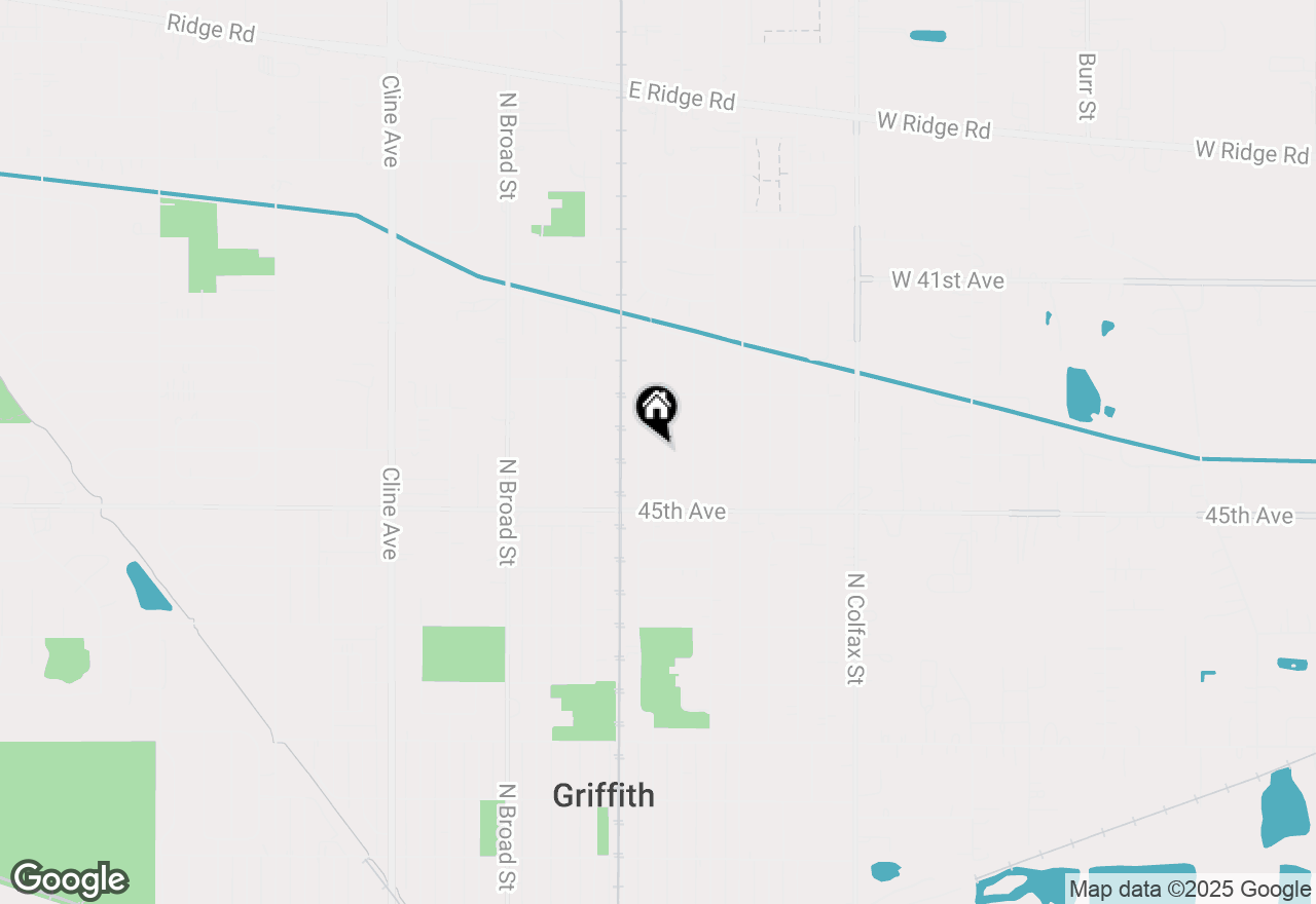 Map of 952 N Elmer Street, Griffith, IN 46319