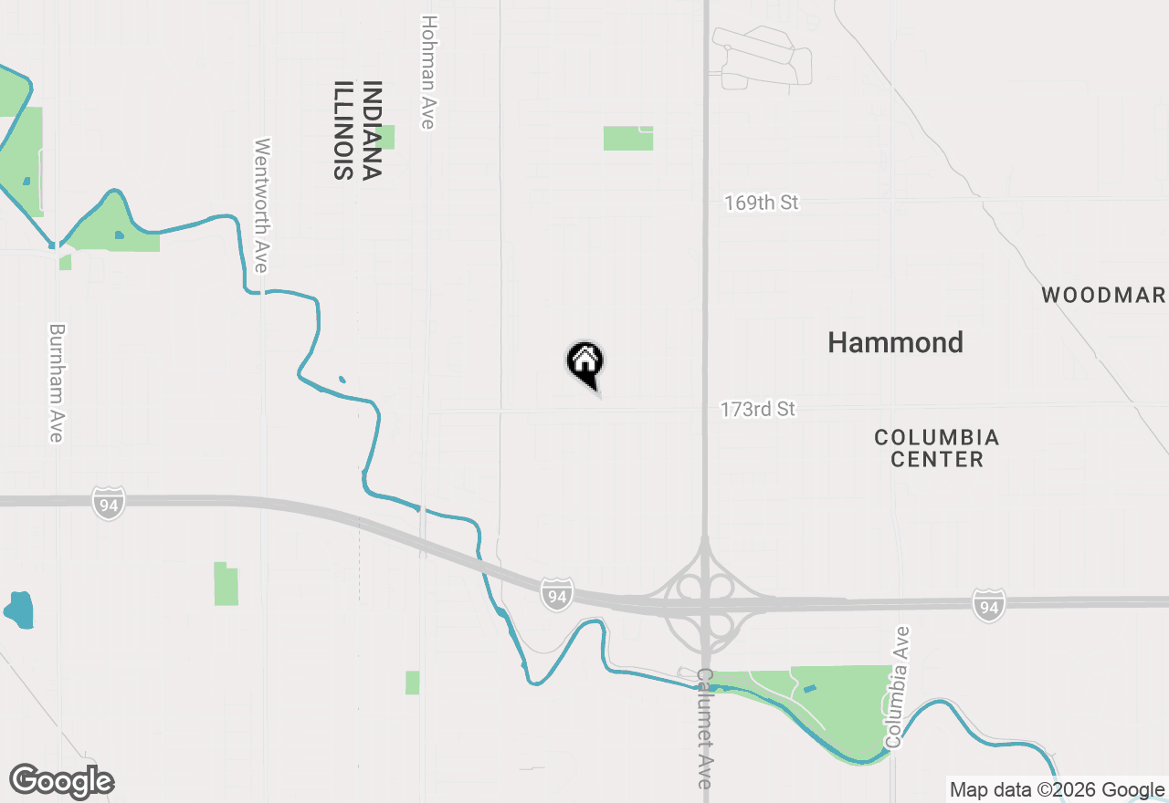 Map of 537 173rd Street, Hammond, IN 46324